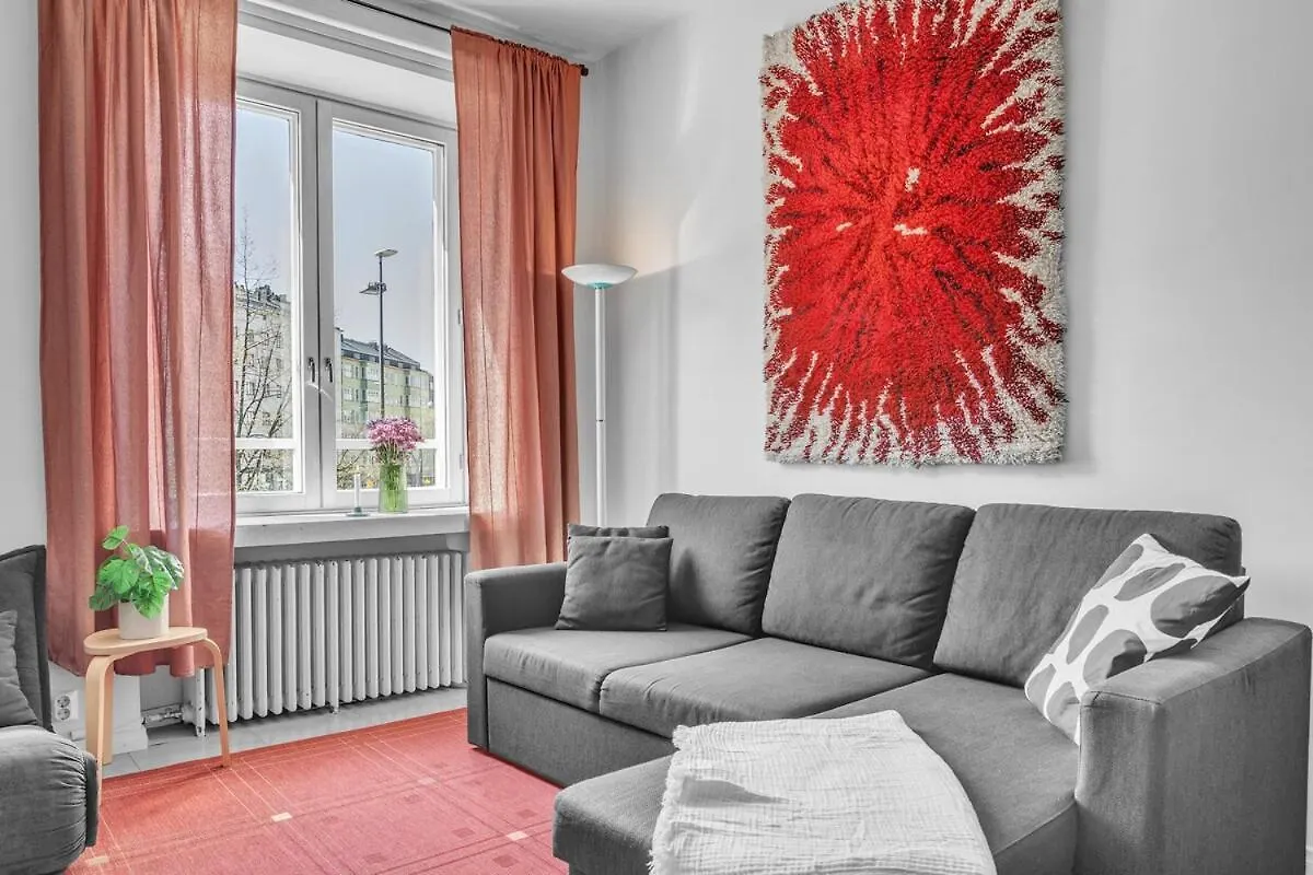 Appartamento Red Bauhaus Kamppi Square 35M Tram Bus Wi-Fi Helsinki Finlandia